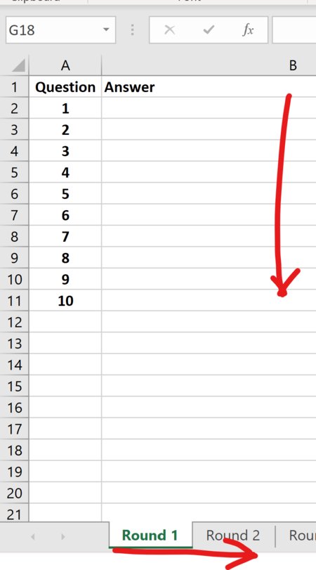 Answer Sheet Answer Sheet